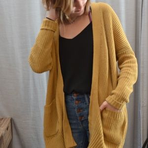 Aerie Yellow cardigan